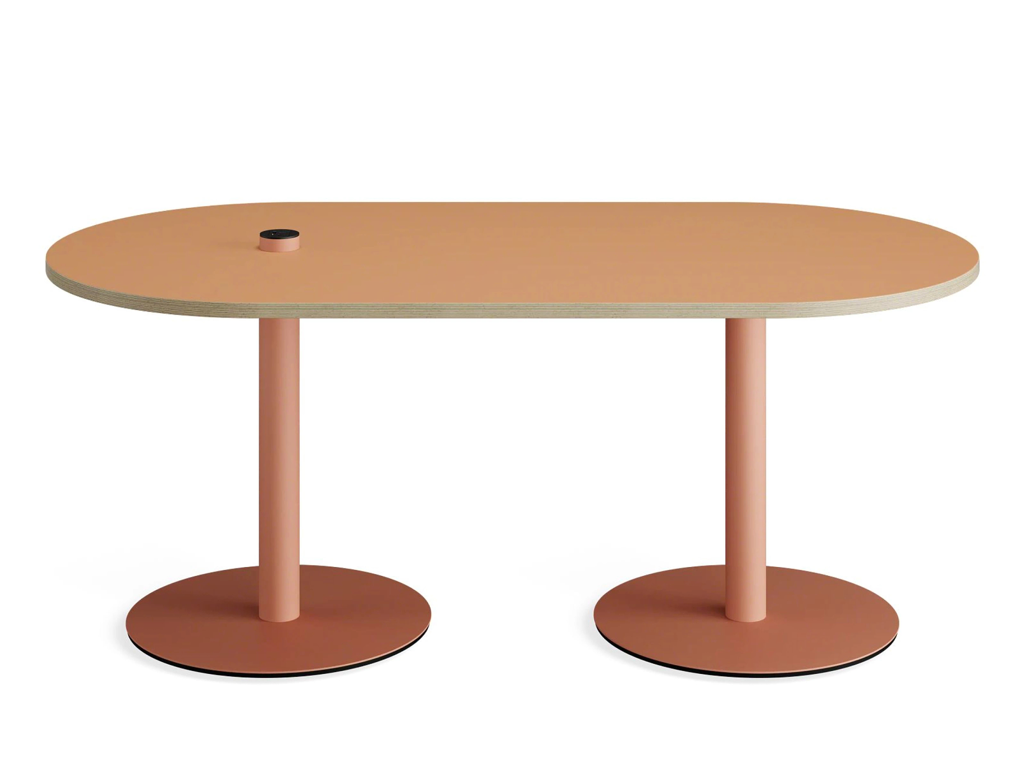 Long Collaborative Table Obelos Collaboration Tables for Hybrid Meetings - Steelcase